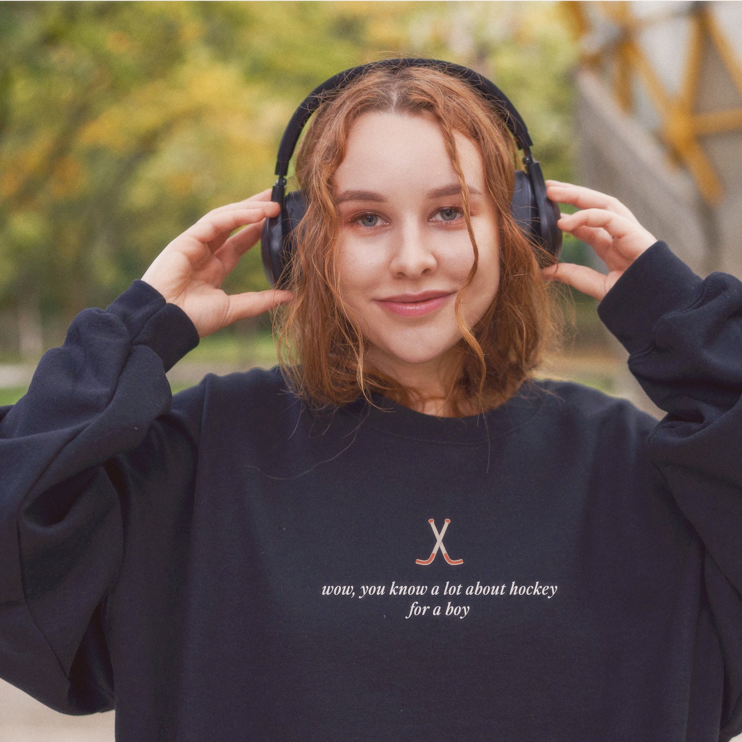 You Know a lot About Hockey for a Boy Cropped Sweatshirt