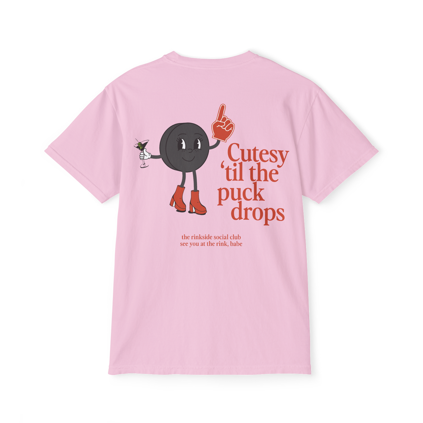 Cutesy til the Puck Drops Pocket Tee
