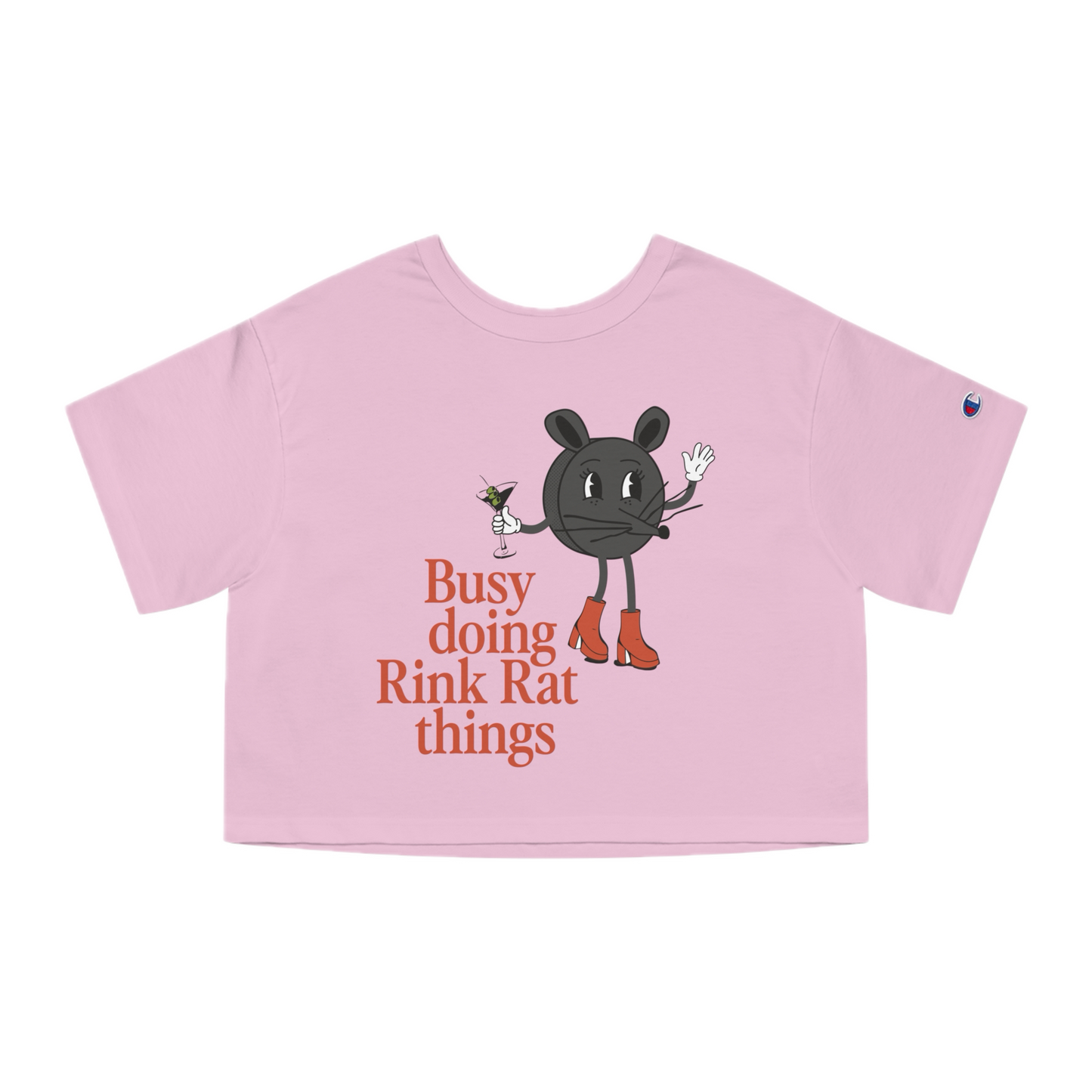 Rink Rat Things Cropped Tee