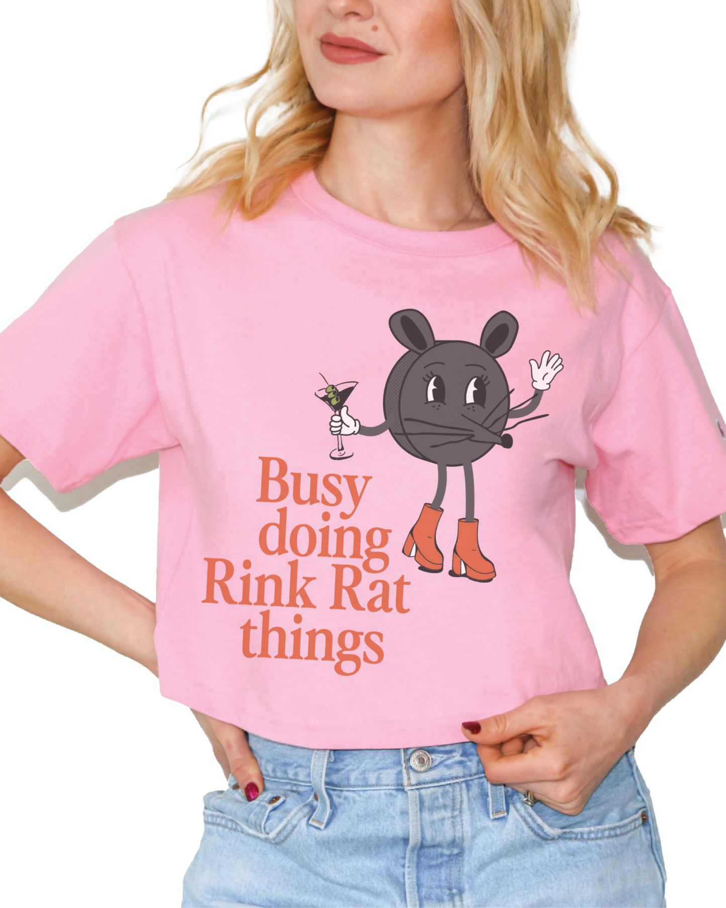 Rink Rat Things Cropped Tee