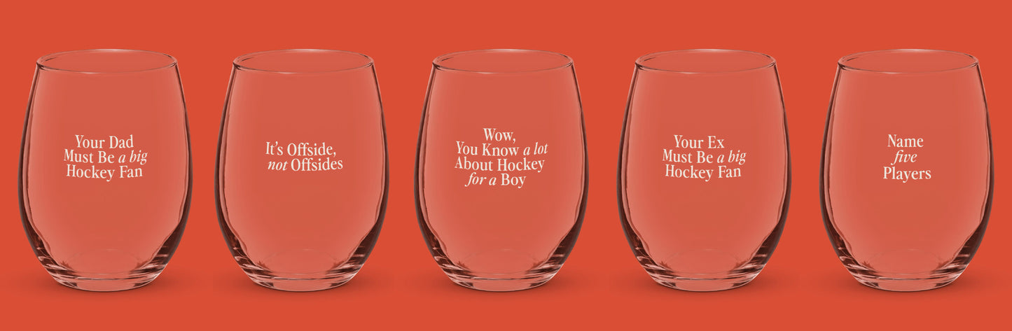 The Mansplainer Wine Glass