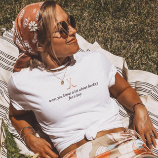 You Know a lot About Hockey for a Boy Tee