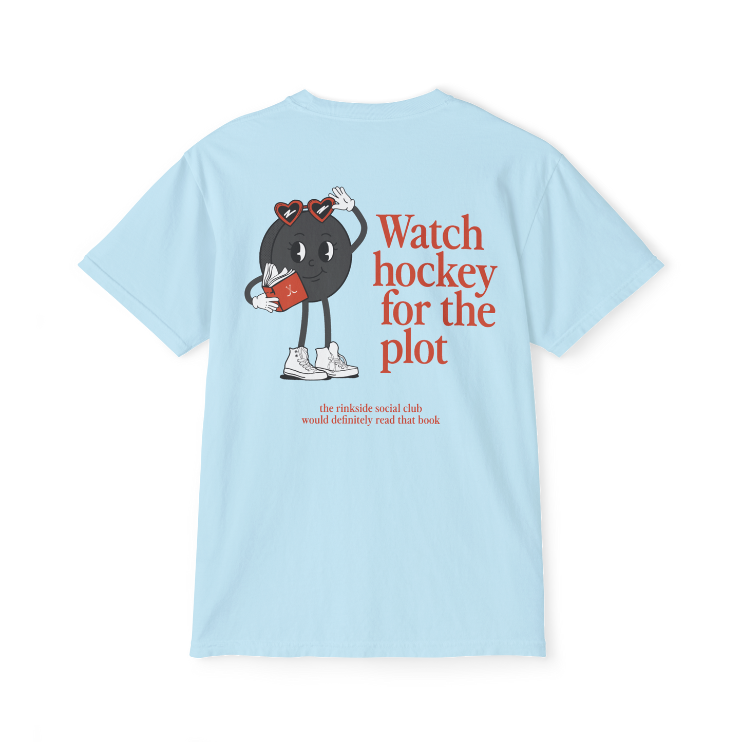 Watch Hockey for the Plot Pocket Tee
