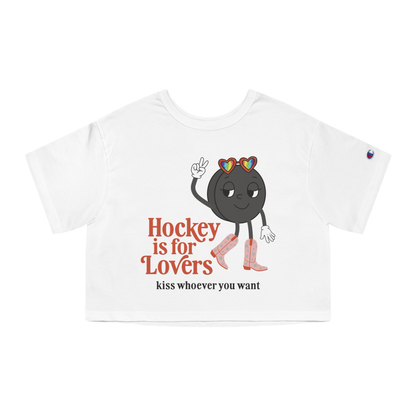 Hockey is for Lovers Pride Cropped Tee