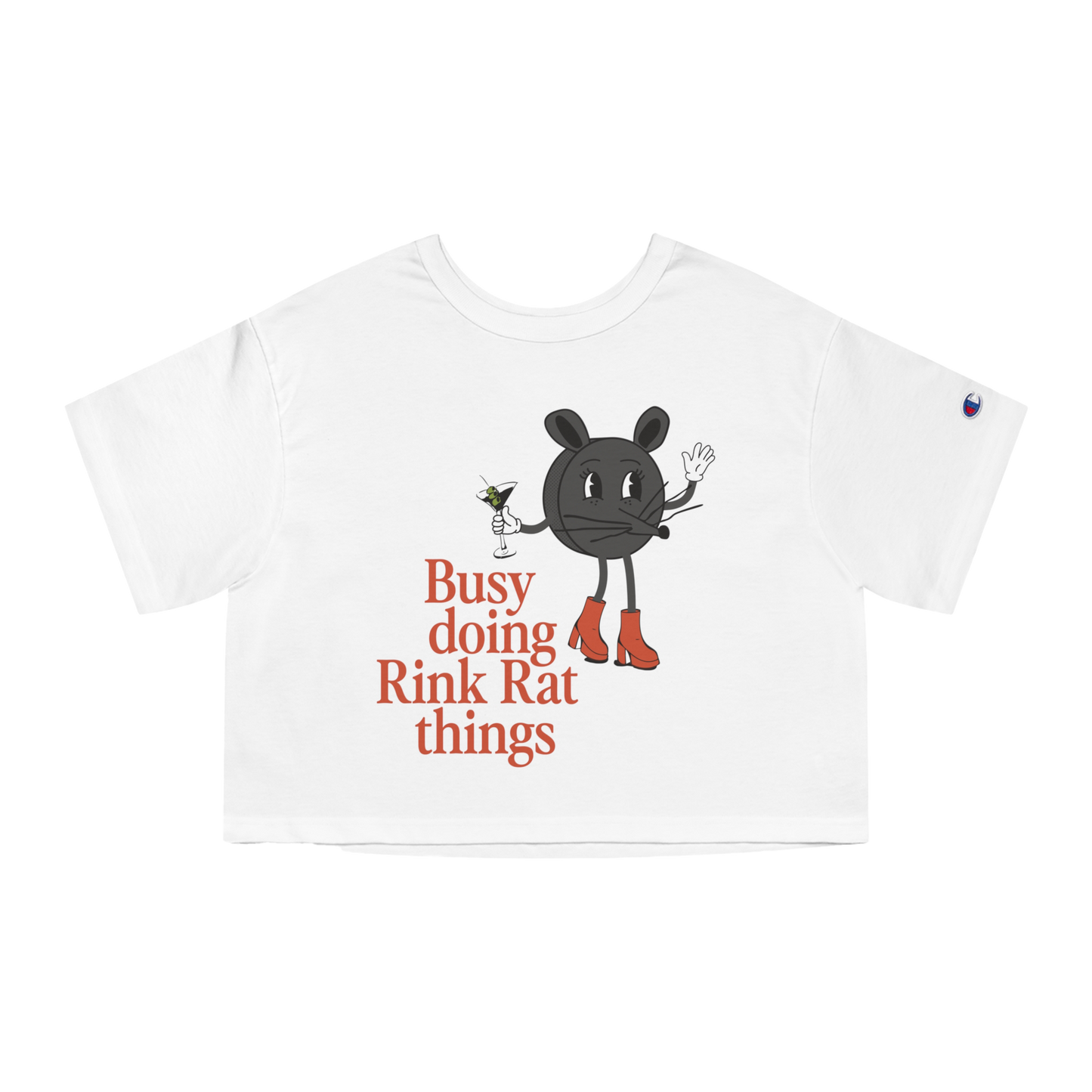 Rink Rat Things Cropped Tee