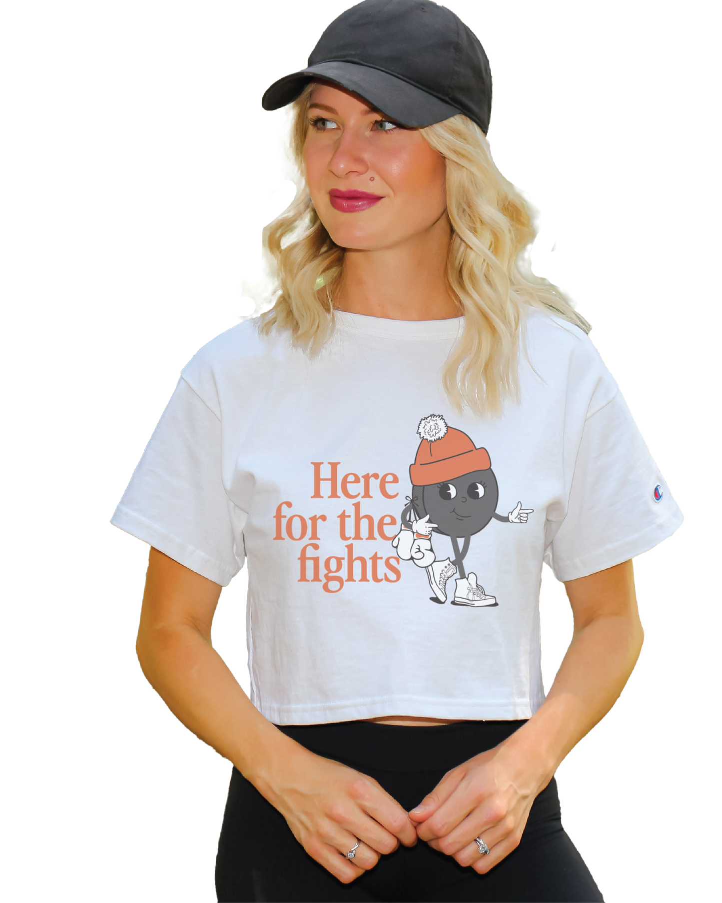 Here for the Fights Cropped Tee