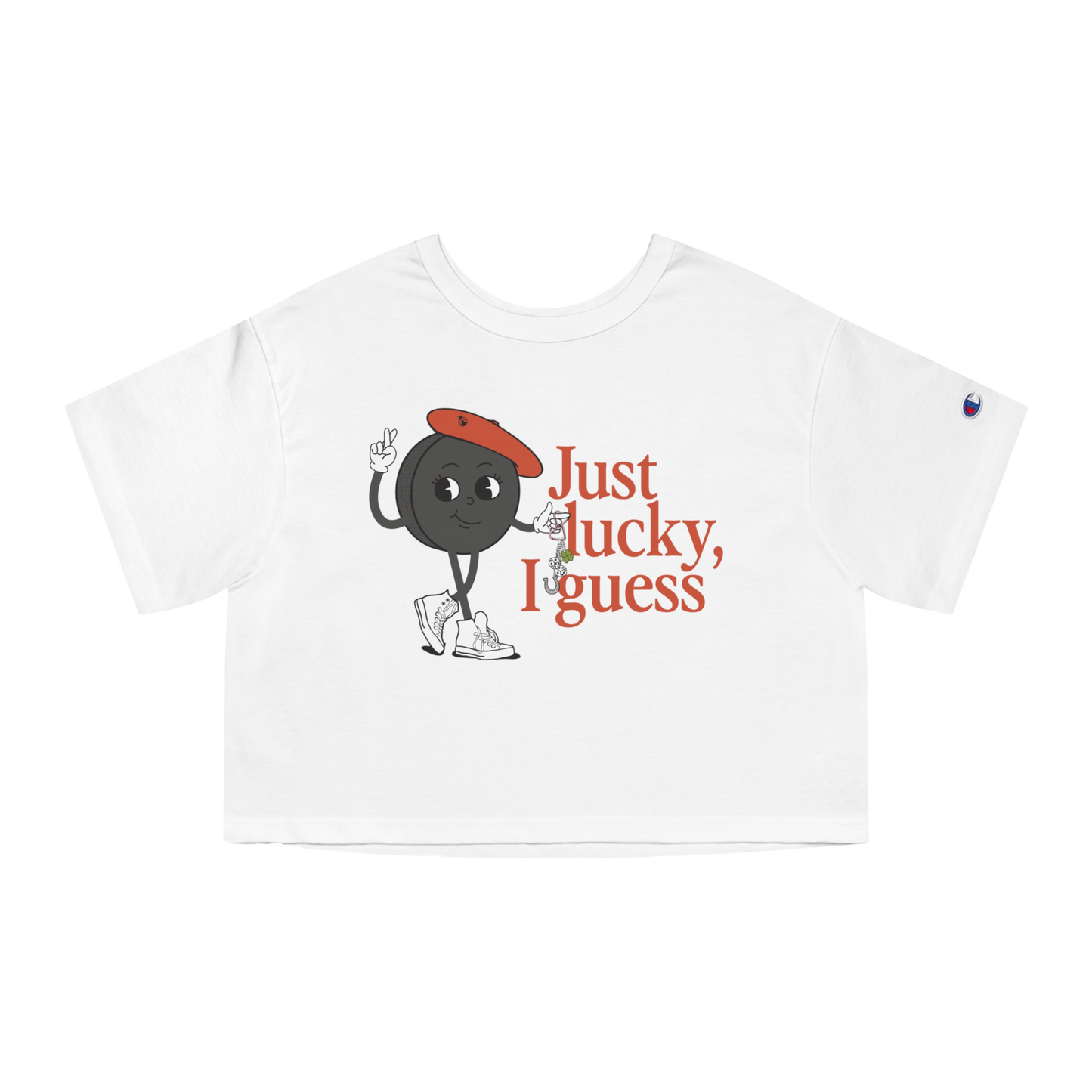 Just Lucky Cropped Tee