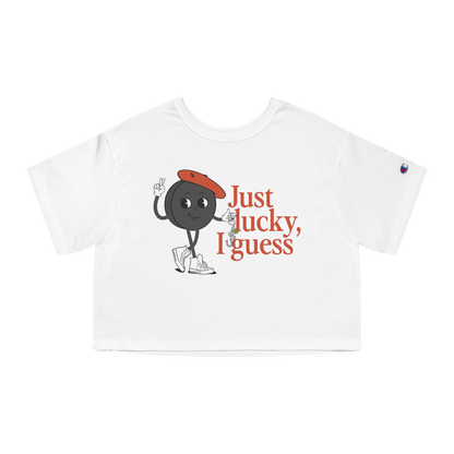 Just Lucky Cropped Tee