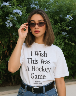 I Wish This Was A Hockey Game Tee